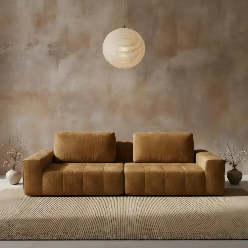 Italian minimalist modular sofa