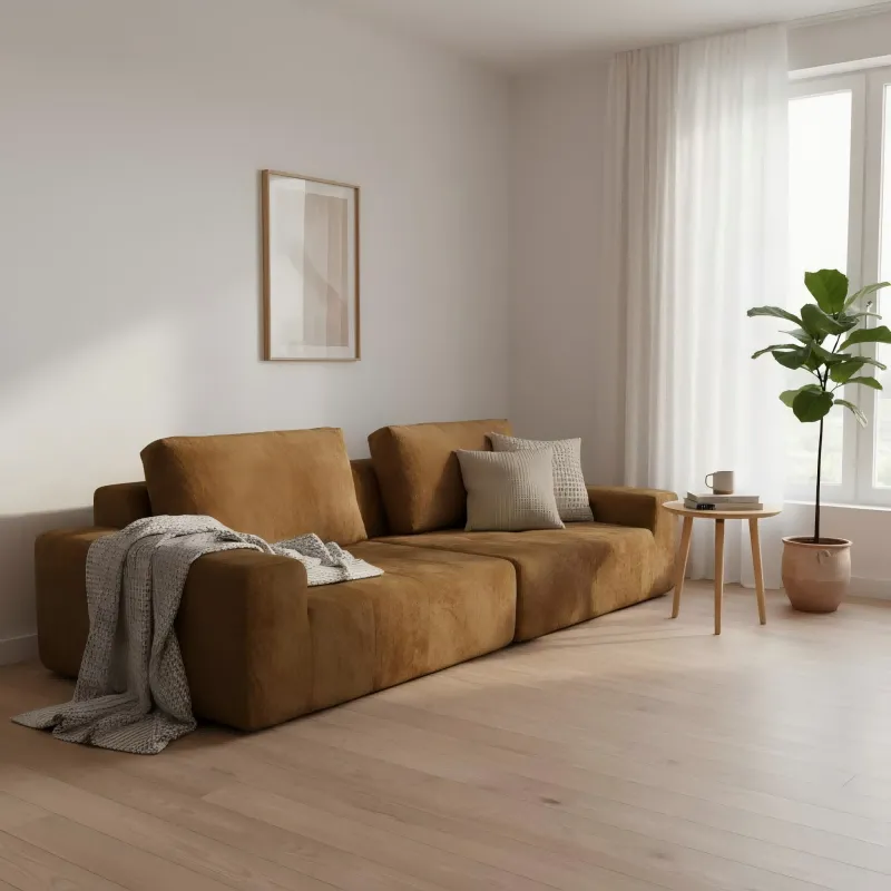Italian minimalist modular sofa