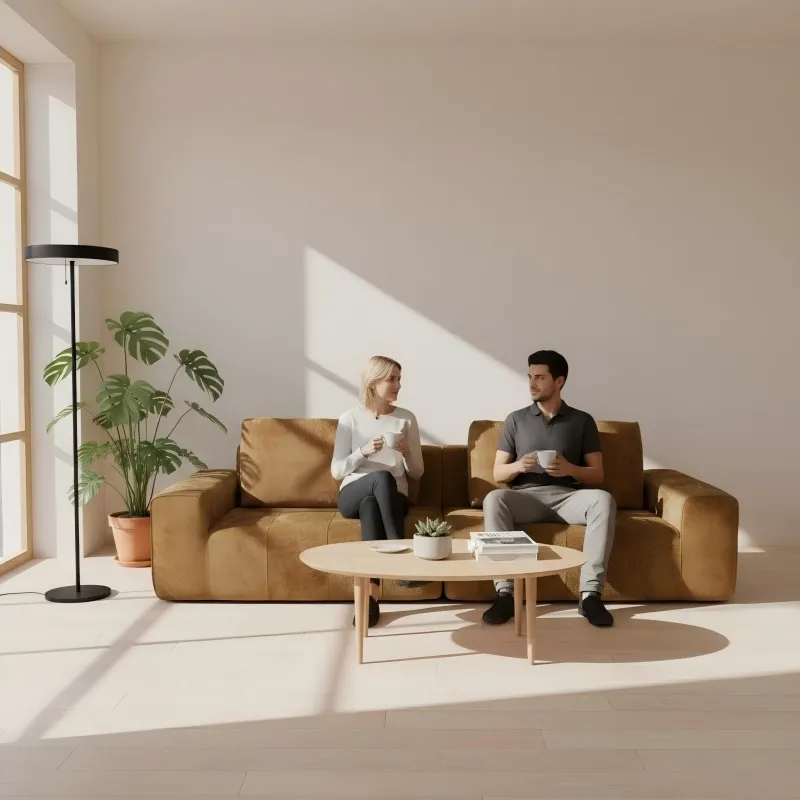 Italian minimalist modular sofa