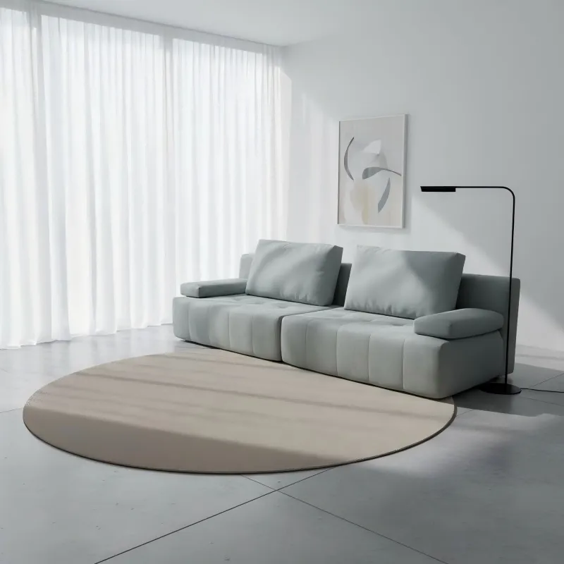 Modern and simple small-sized apartment straight-row sofa