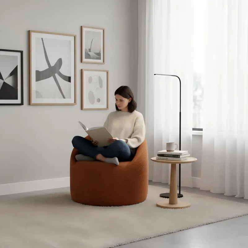 Creative, light luxury and simple single sofa stool