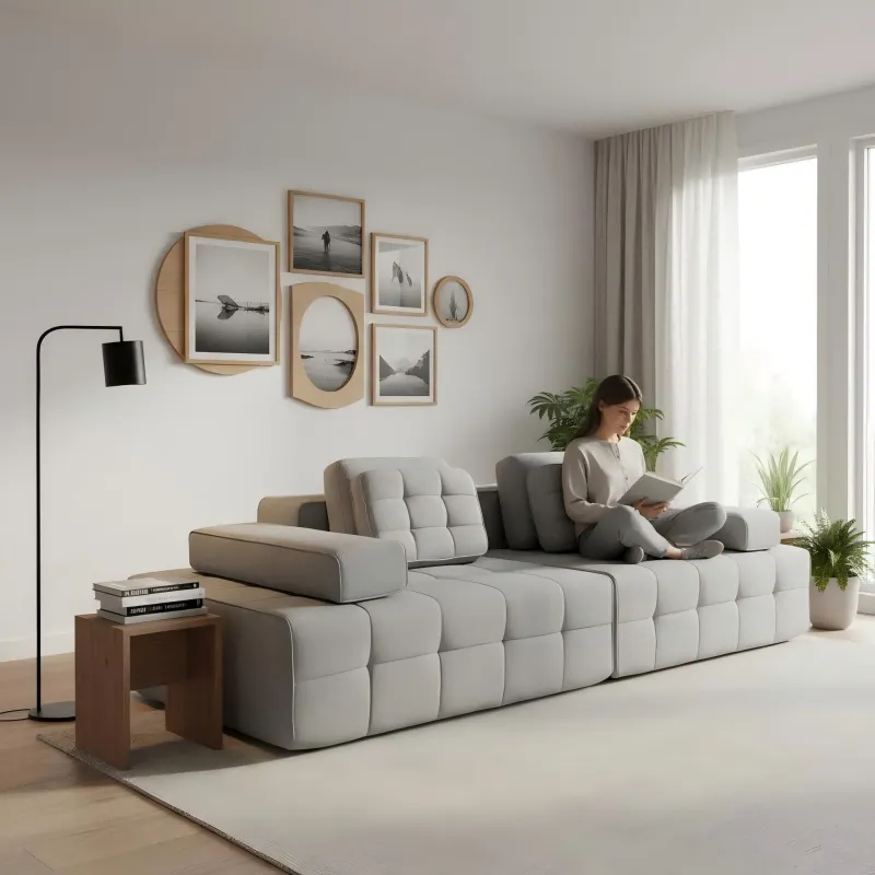 Laurence Series Italian Minimalist Sofa