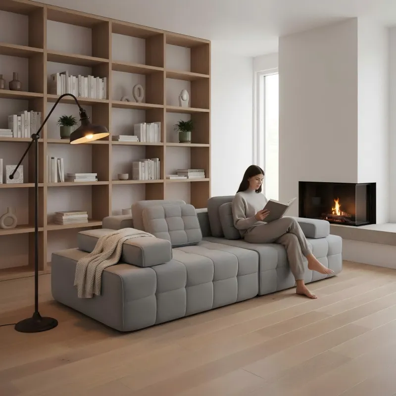 Laurence Series Italian Minimalist Sofa