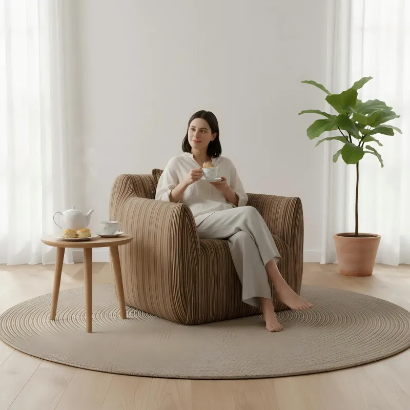 Cozy Block Chair (Textured Weave)