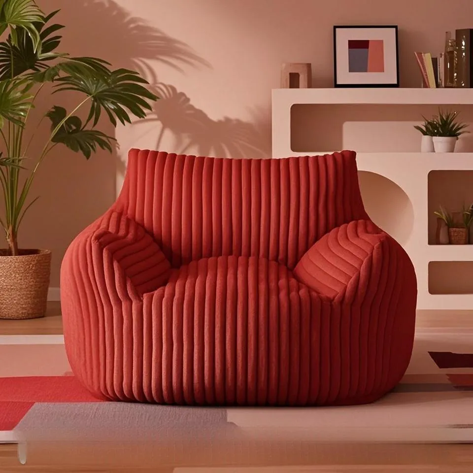 Corduroy Oval Modular Sofa Set | Modern Minimalist Washable Soft Sofa