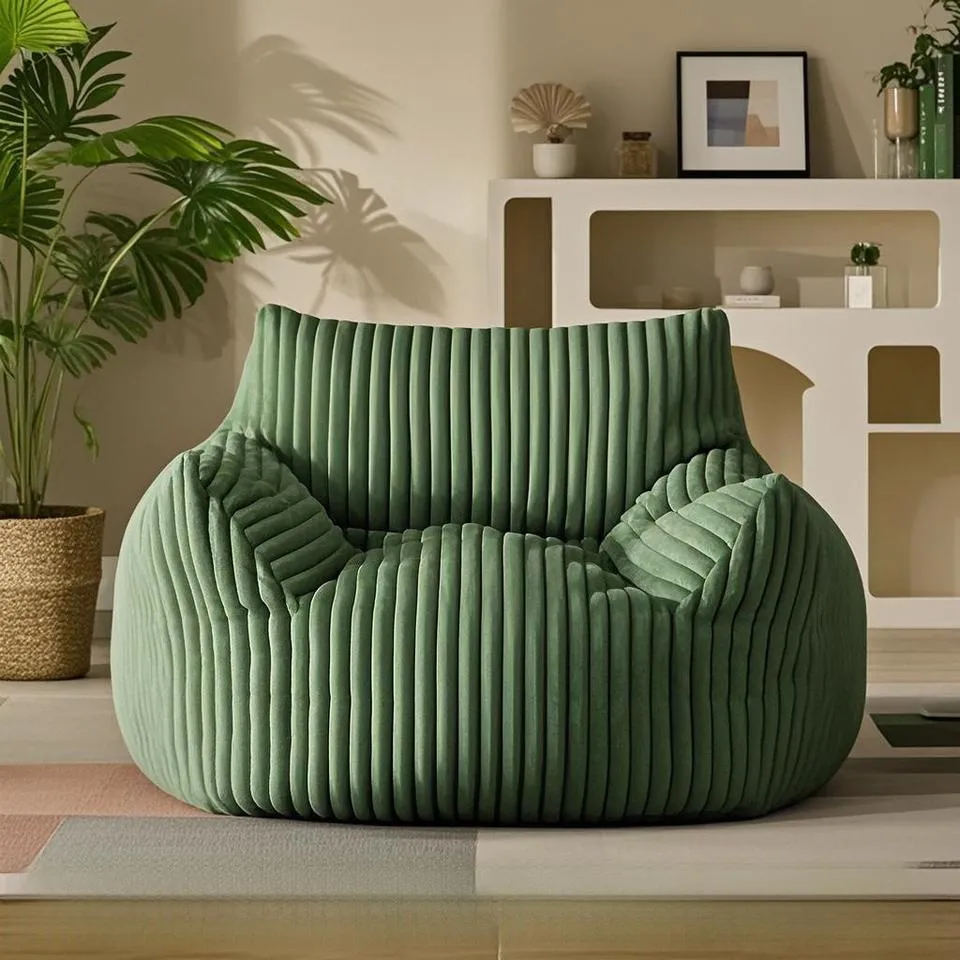 Corduroy Oval Modular Sofa Set | Modern Minimalist Washable Soft Sofa