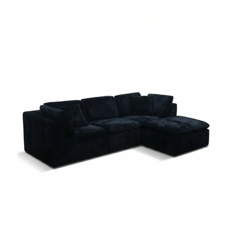 Modern and simple L-shaped modular compression sofa