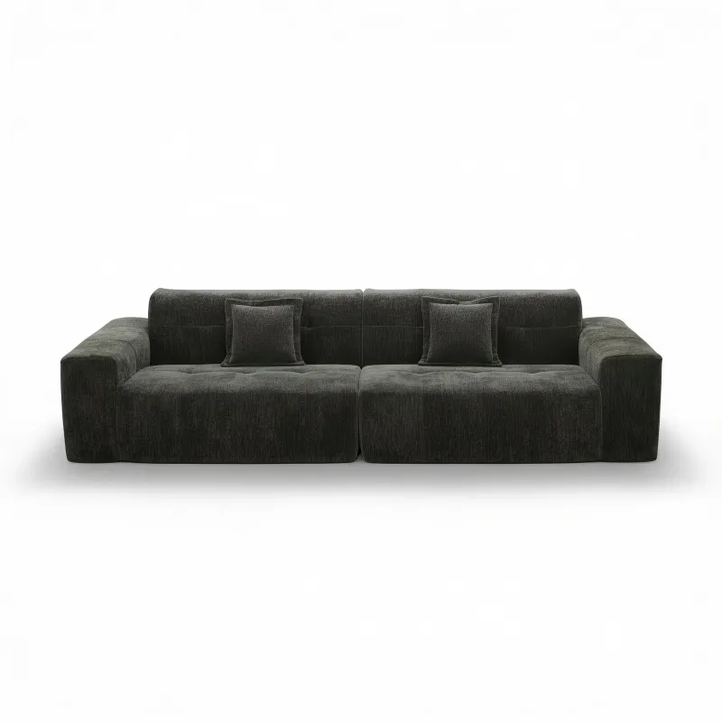 French-style light luxury straight-row modular sofa