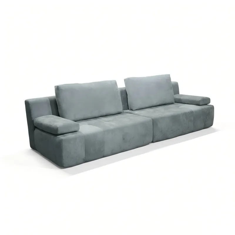 Modern and simple small-sized apartment straight-row sofa