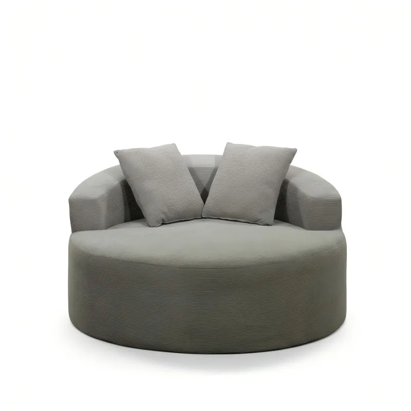 Modern and simple double round stool sofa