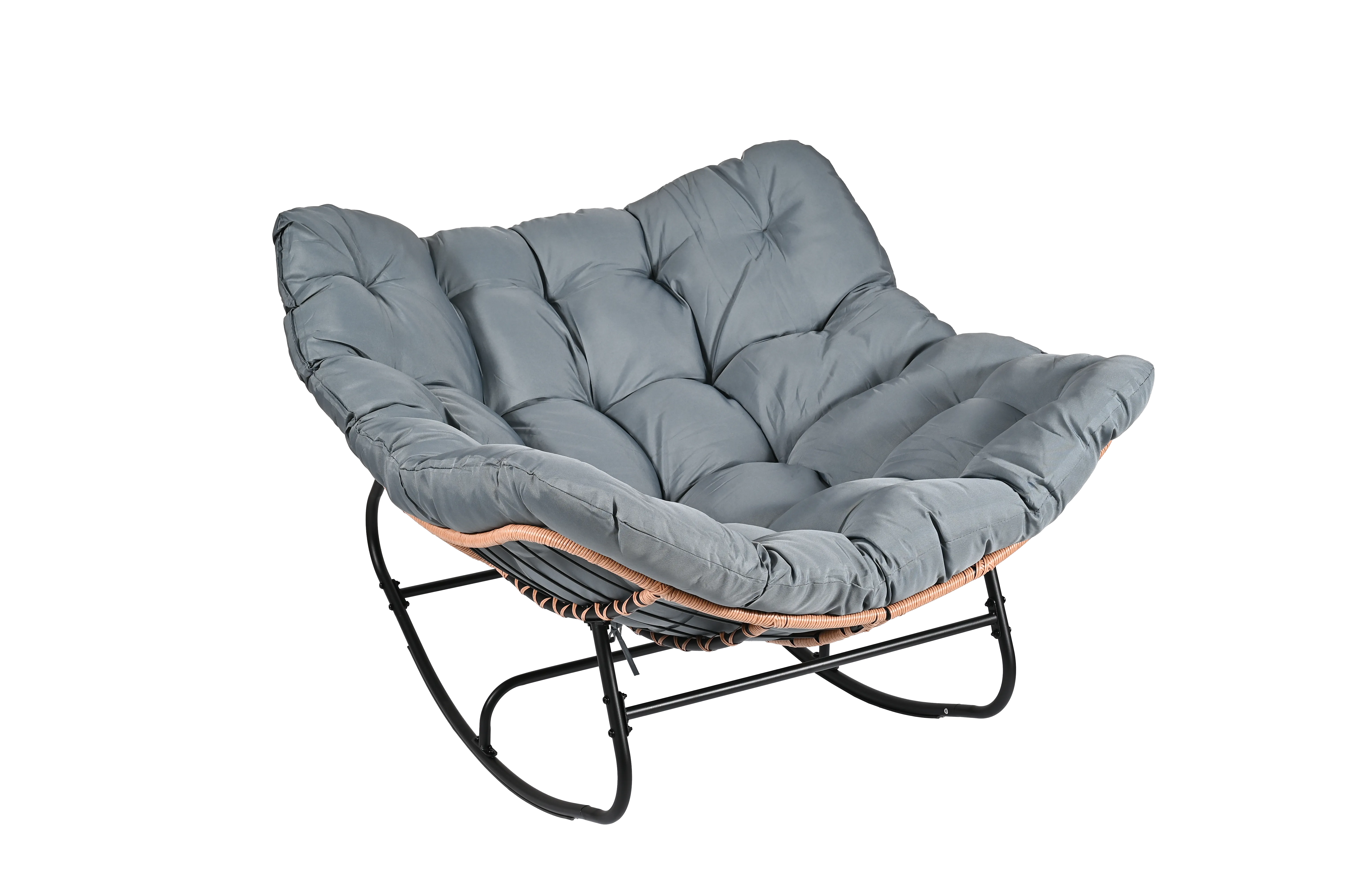Outdoor Egg Swing Chair - Steel Rocking Chair for Patio & Balcony