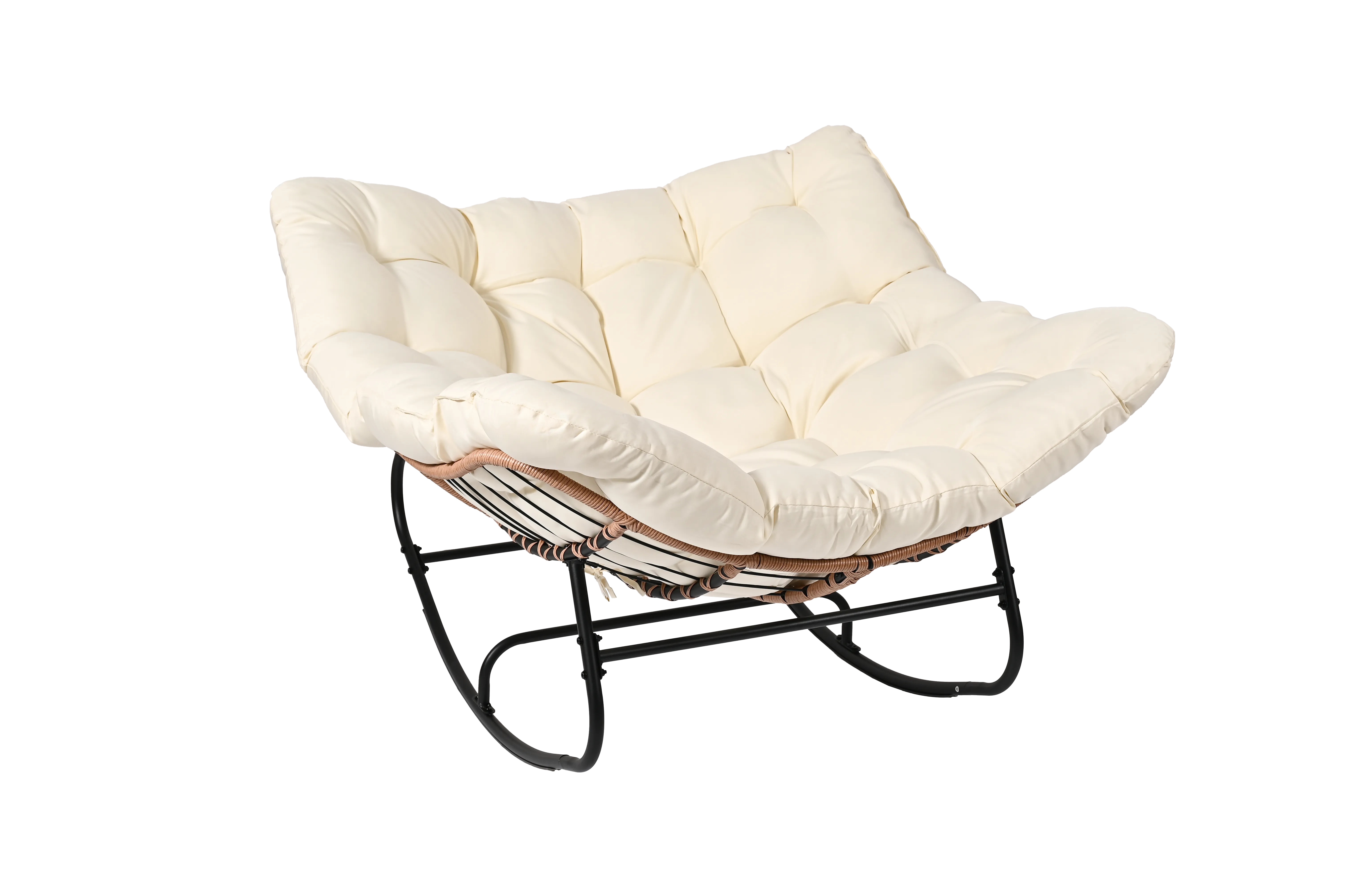 Outdoor Egg Swing Chair - Steel Rocking Chair for Patio & Balcony