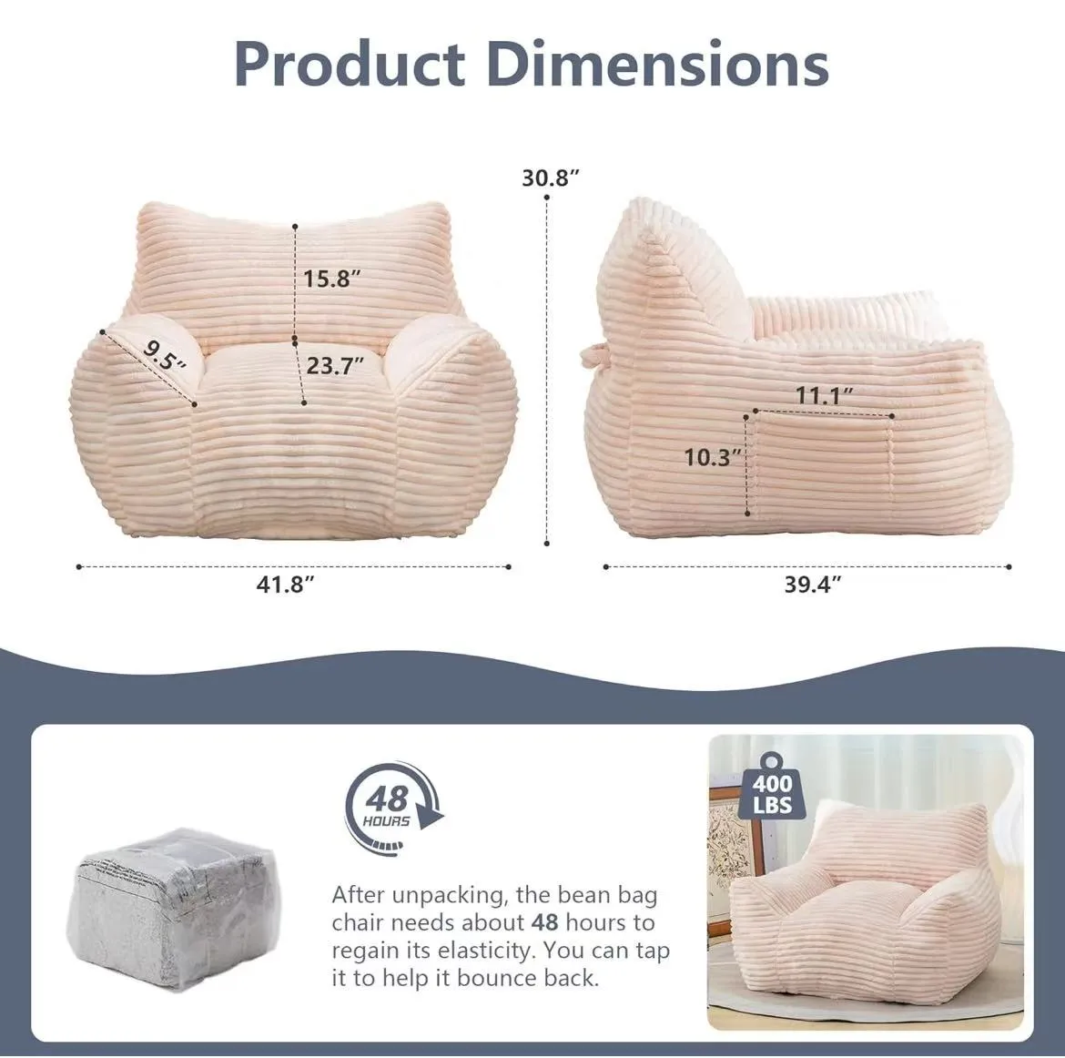 Corduroy Oval Modular Sofa Set | Modern Minimalist Washable Soft Sofa