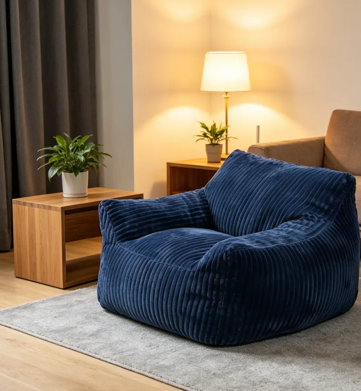 Corduroy Oval Modular Sofa Set | Modern Minimalist Washable Soft Sofa
