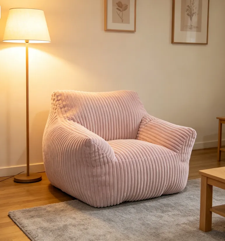 Corduroy Oval Modular Sofa Set | Modern Minimalist Washable Soft Sofa