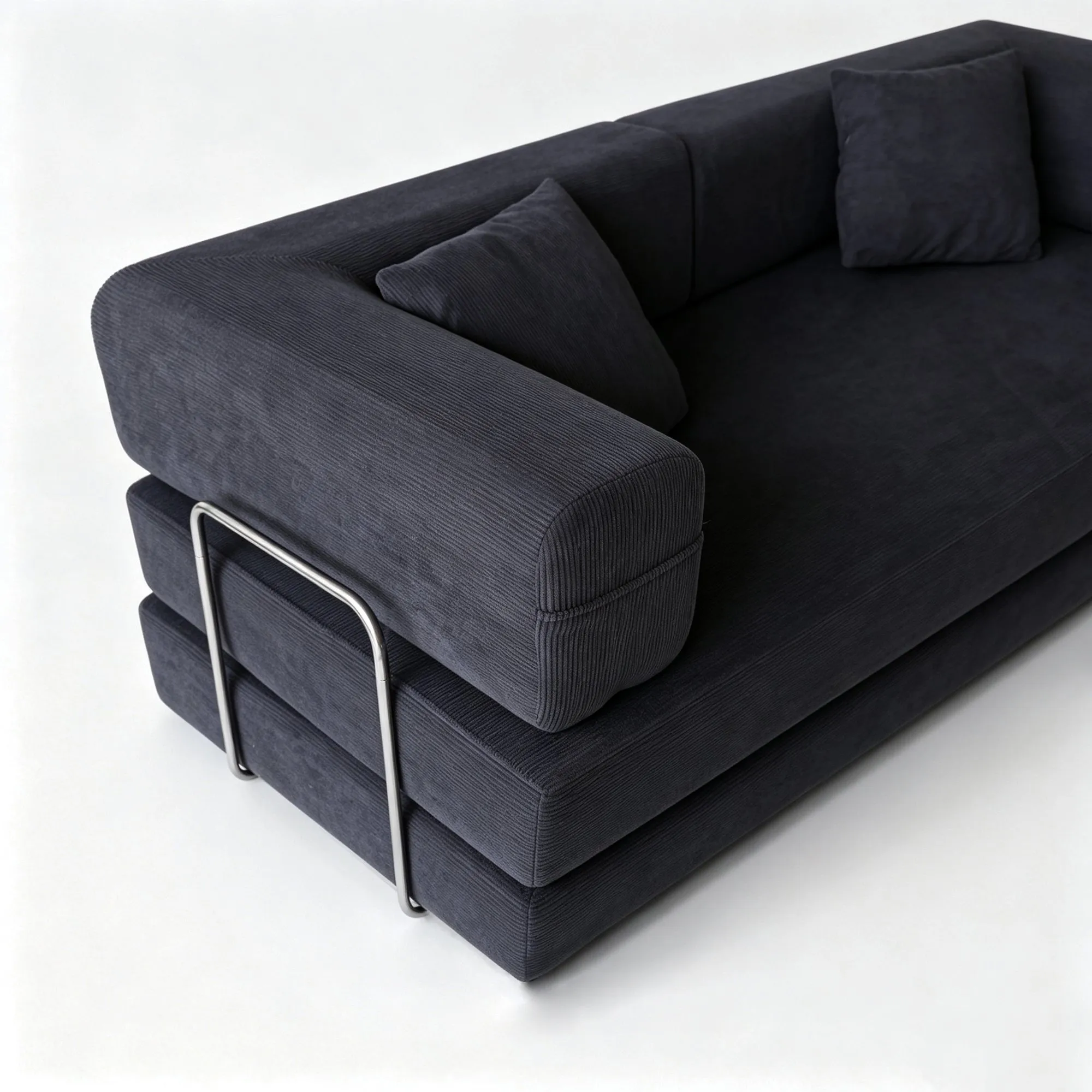 Convertible Sectional Sofa Couch Memory Foam Floor Mattress Apartment Living Room Office L Shape Sofa