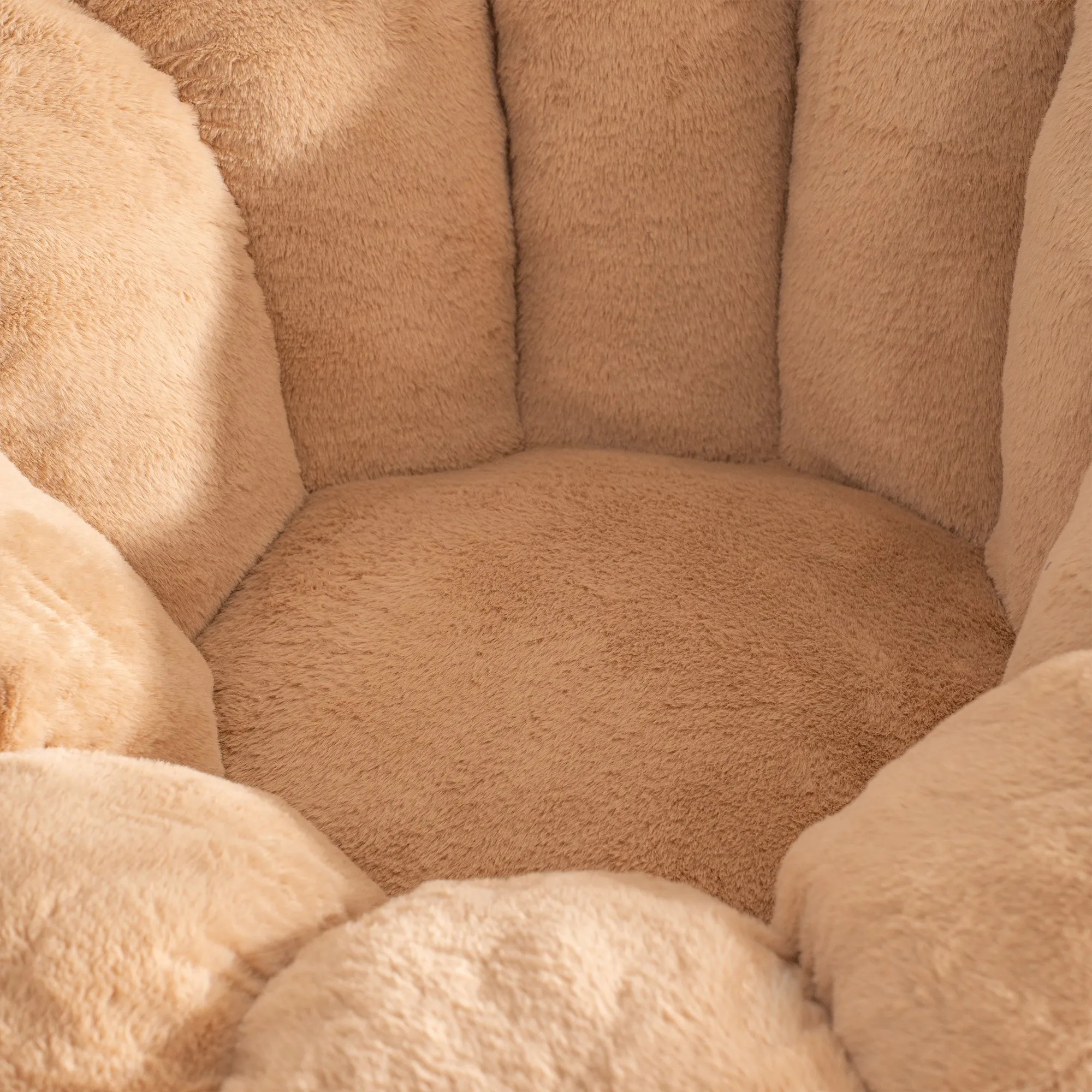 Giant Faux Fur Bean Bag Couch for Adults and Kids