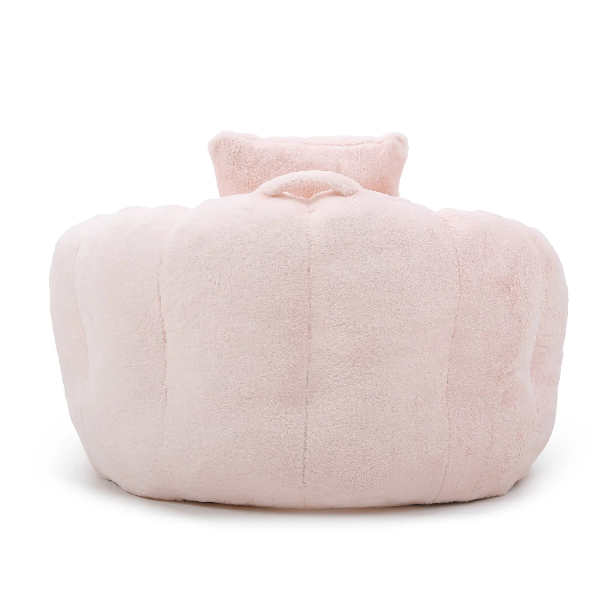 Giant Faux Fur Bean Bag Chair with Footstool for Adults