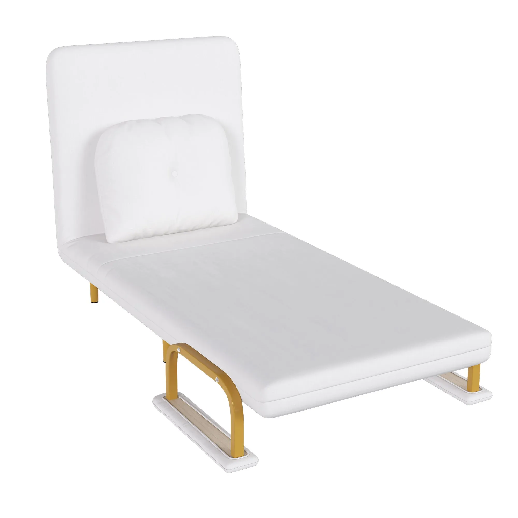 3-in-1 Folding Sofa Bed Chair, 5-Position Adjustable Backrest