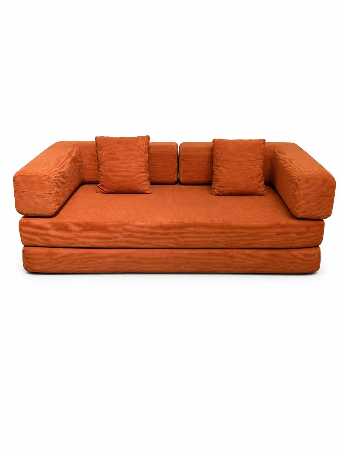 Double Foam Compression Sofa Bed, Convertible Wide-Body Floor Sofa