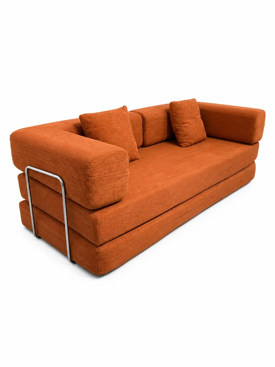 Double Foam Compression Sofa Bed, Convertible Wide-Body Floor Sofa