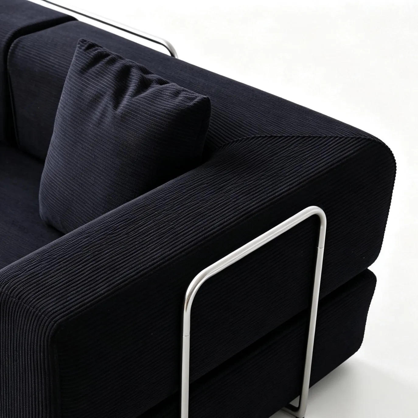 Double Corduroy Compression Sofa Bed, Convertible Floor Sofa