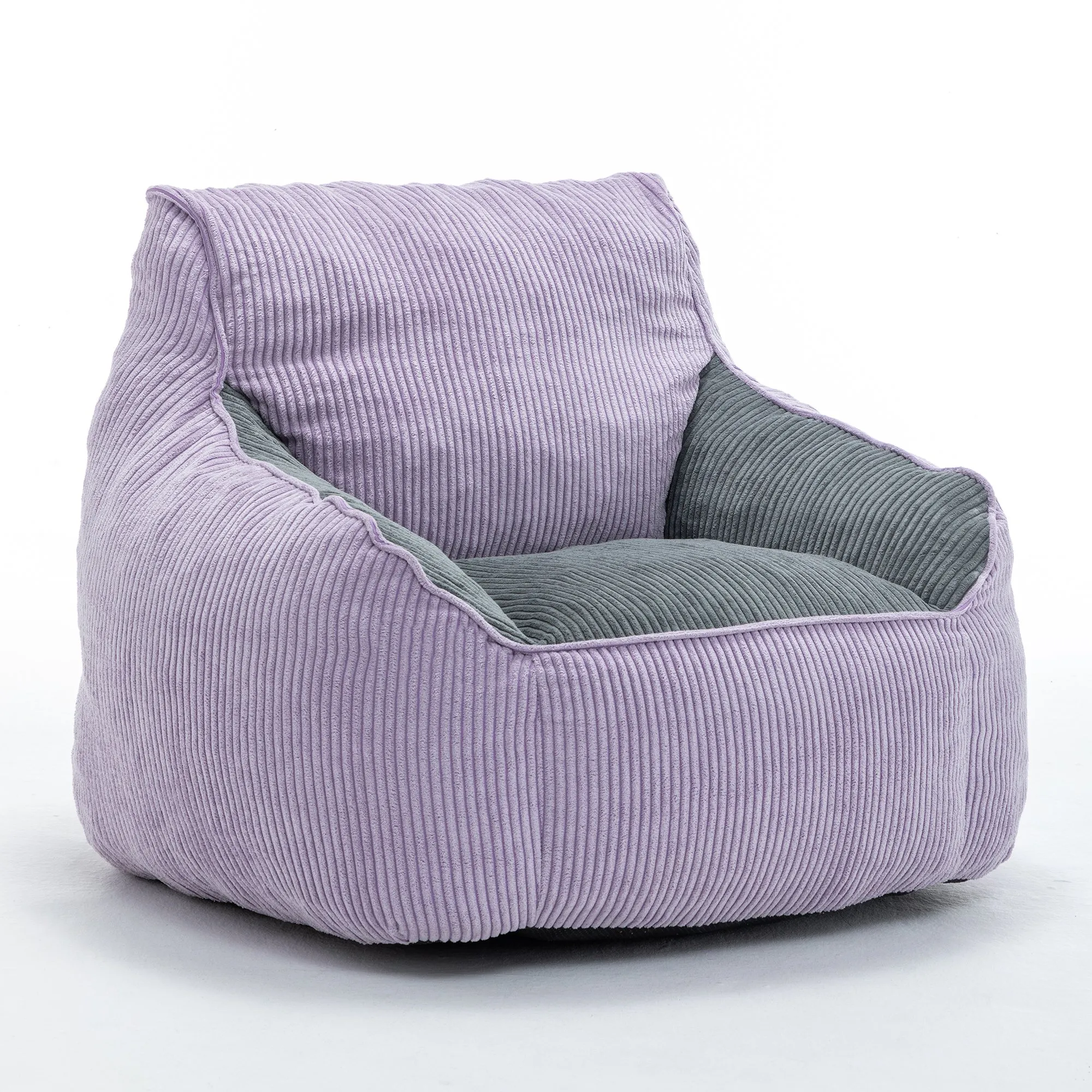 Giant Corduroy Bean Bag Sofa for Adults and Teens, Comfy Large