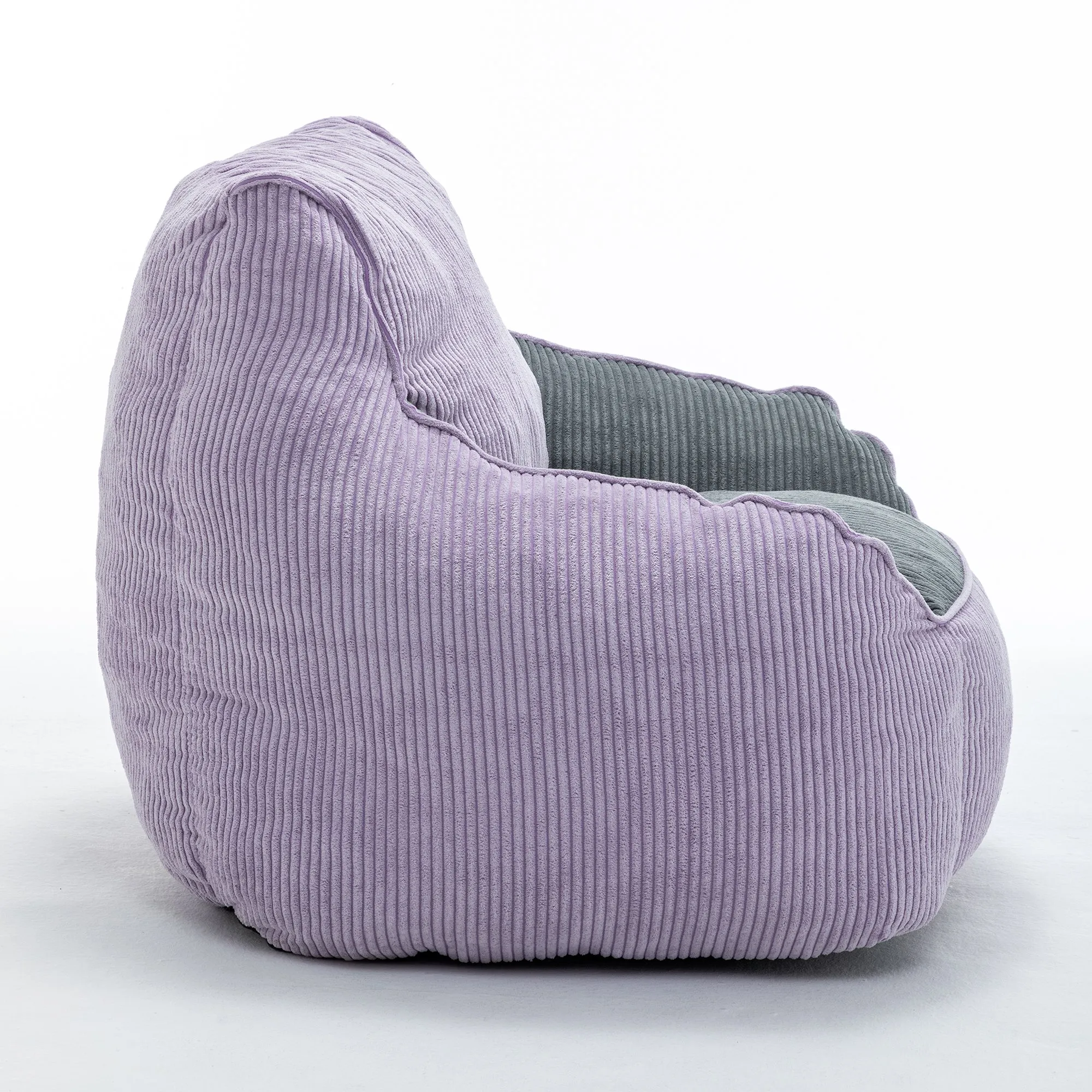 Giant Corduroy Bean Bag Sofa for Adults and Teens, Comfy Large