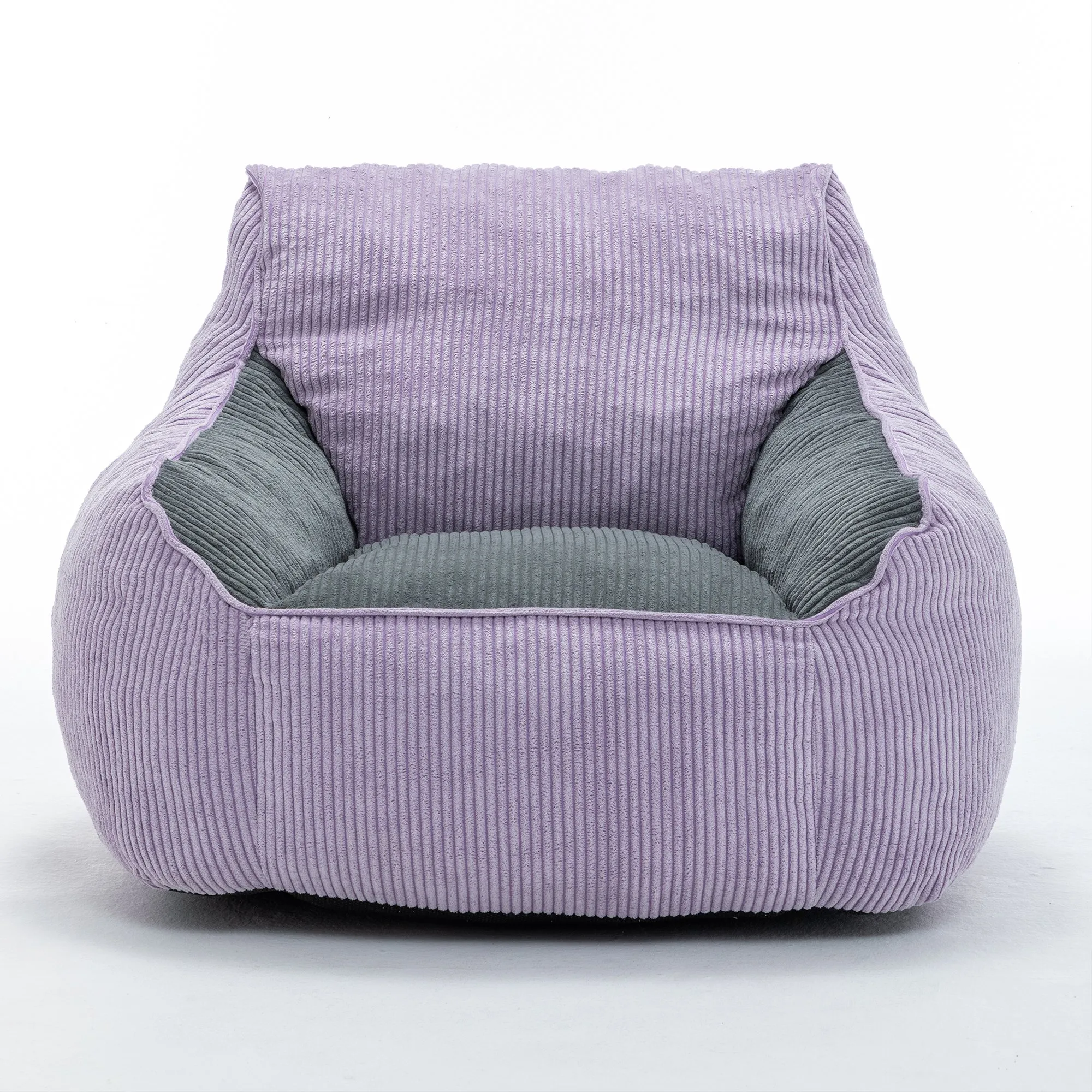 Giant Corduroy Bean Bag Sofa for Adults and Teens, Comfy Large