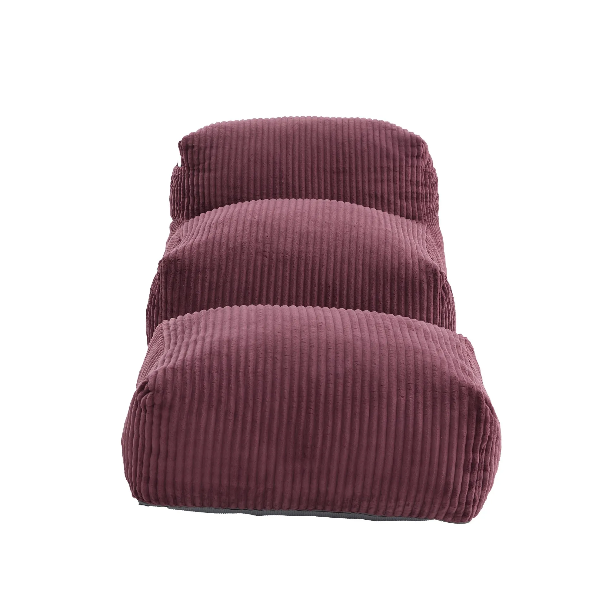 Large Corduroy Bean Bag Lounger Chair for Adults, Memory Foam