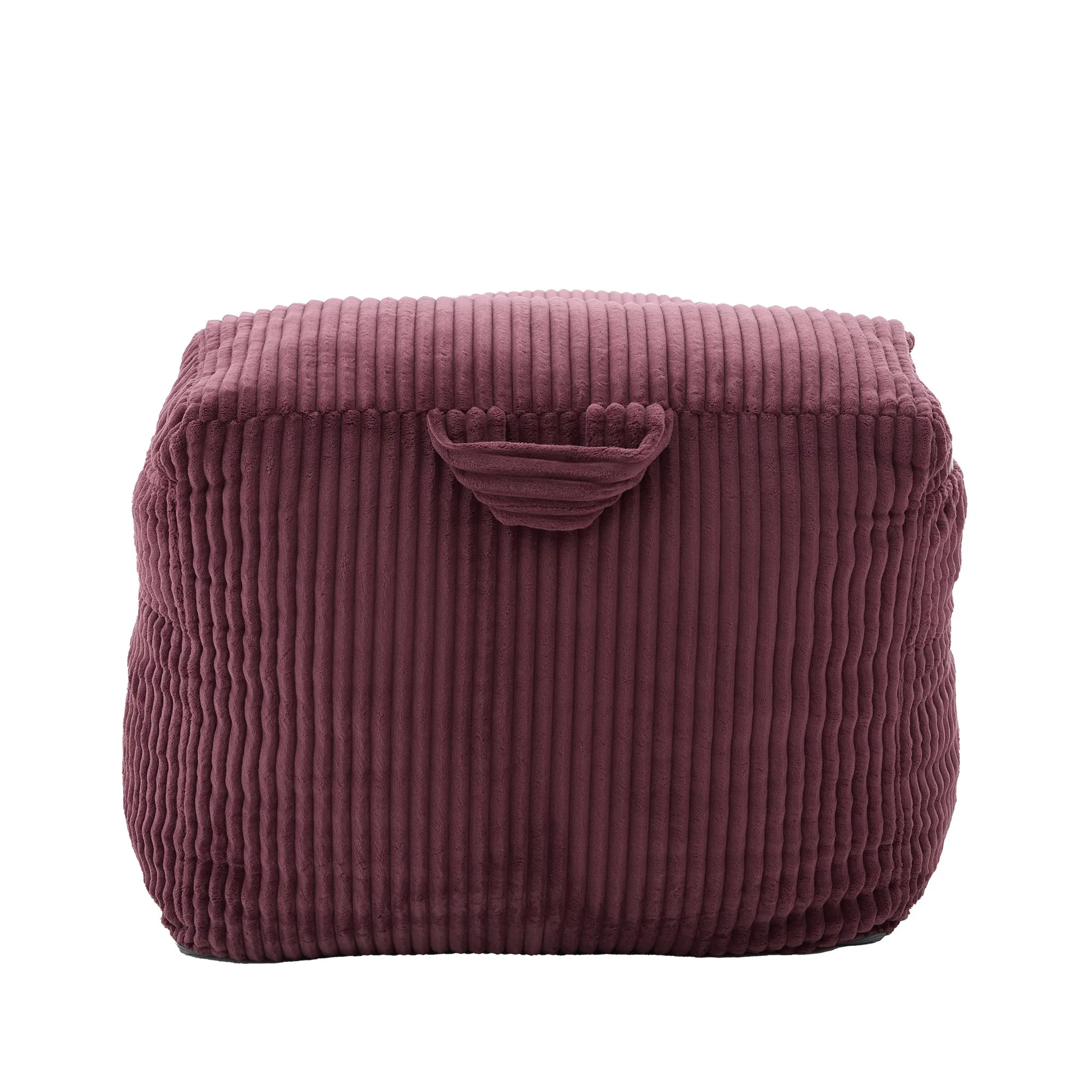Large Corduroy Bean Bag Lounger Chair for Adults, Memory Foam