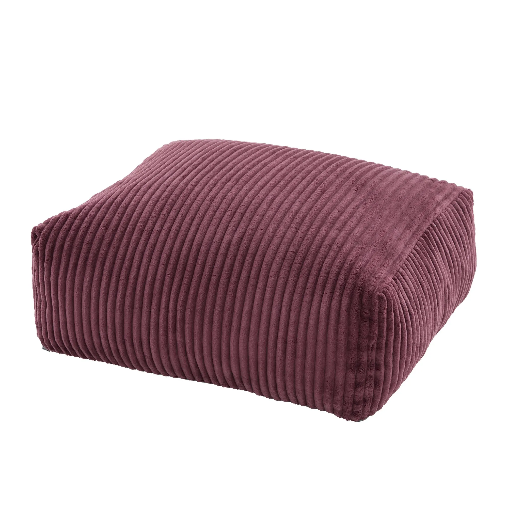 Large Corduroy Bean Bag Lounger Chair for Adults, Memory Foam