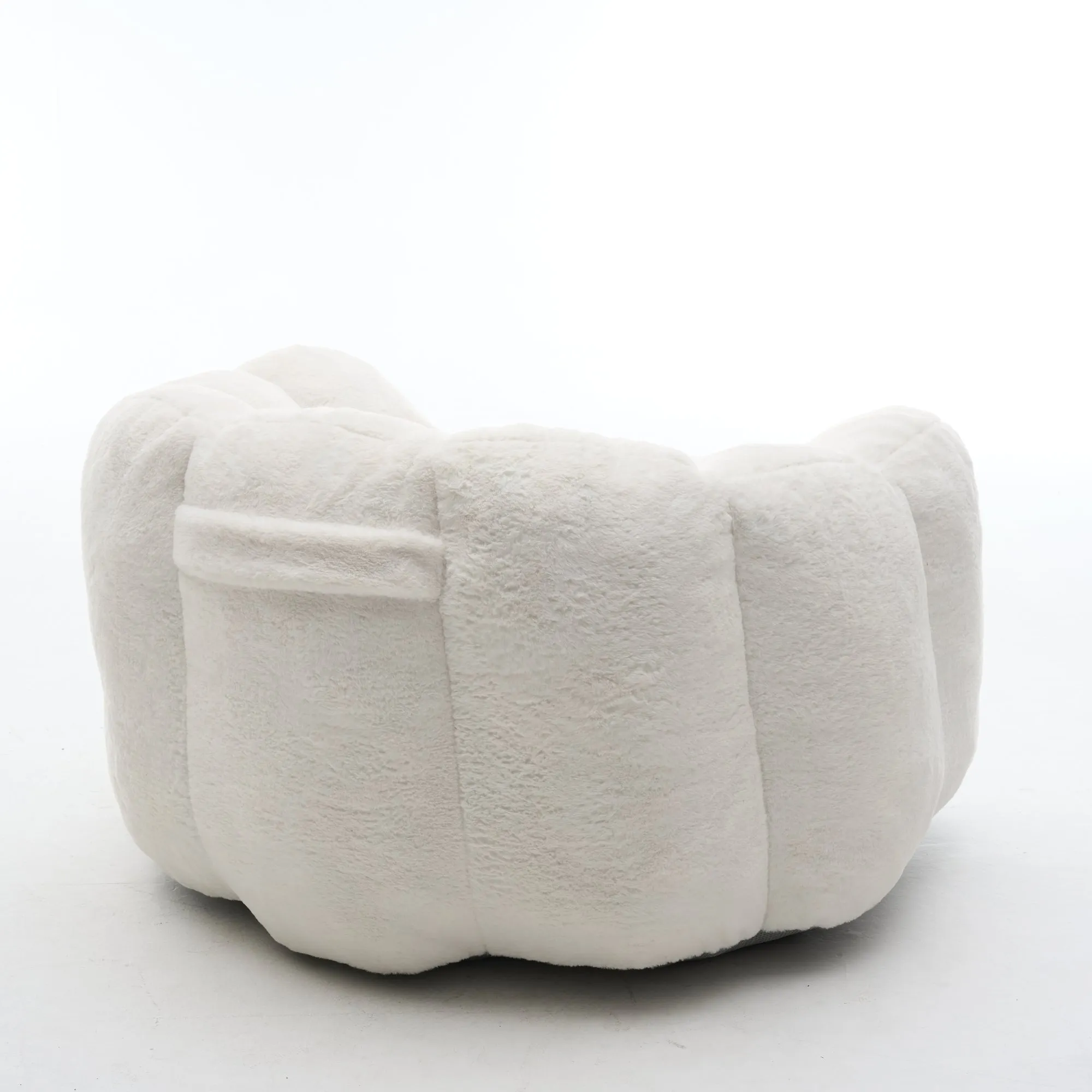 Large Petal Cloud Lazy Sofa Chair, Microsuede Upholstered