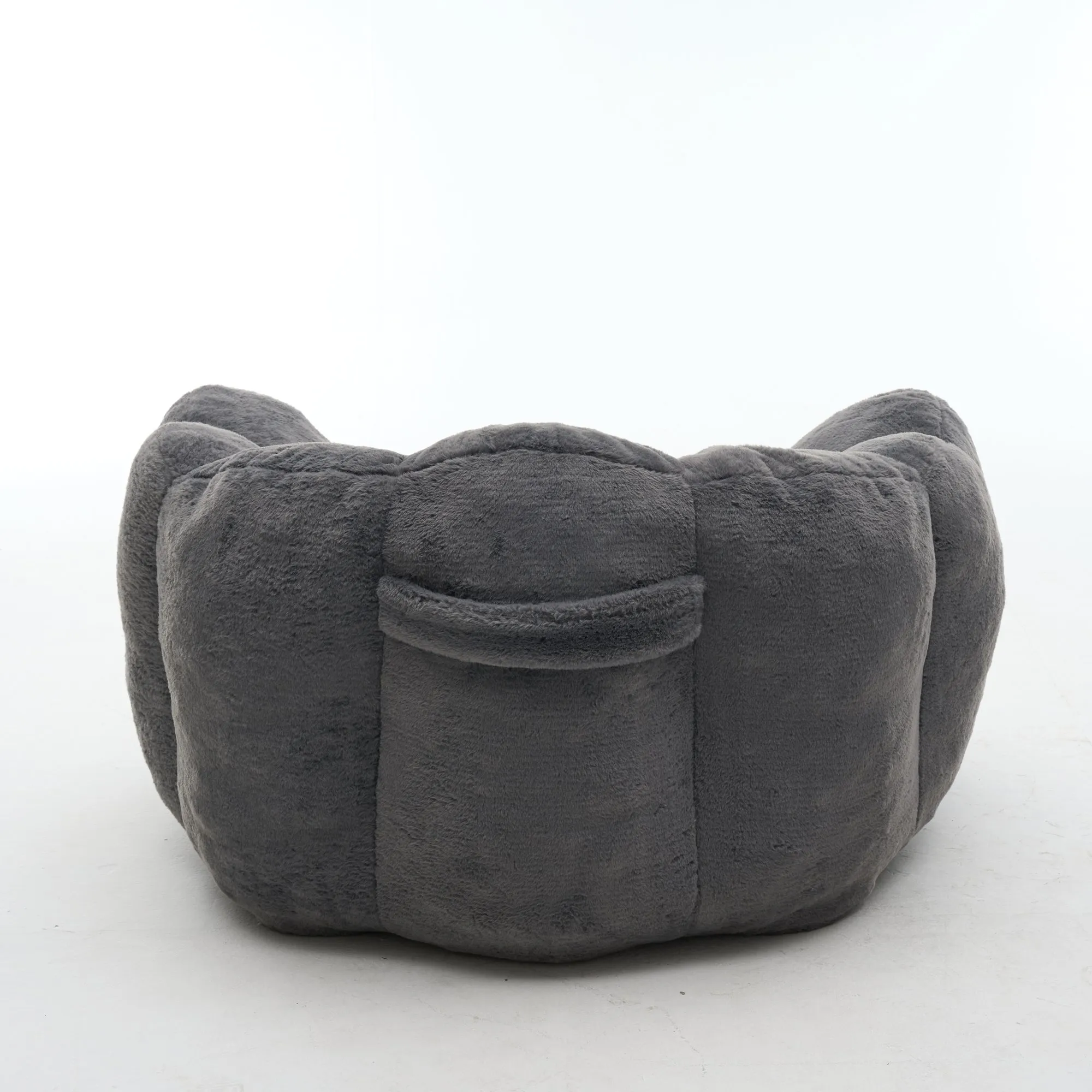 Large Petal Cloud Lazy Sofa Chair, Microsuede Upholstered