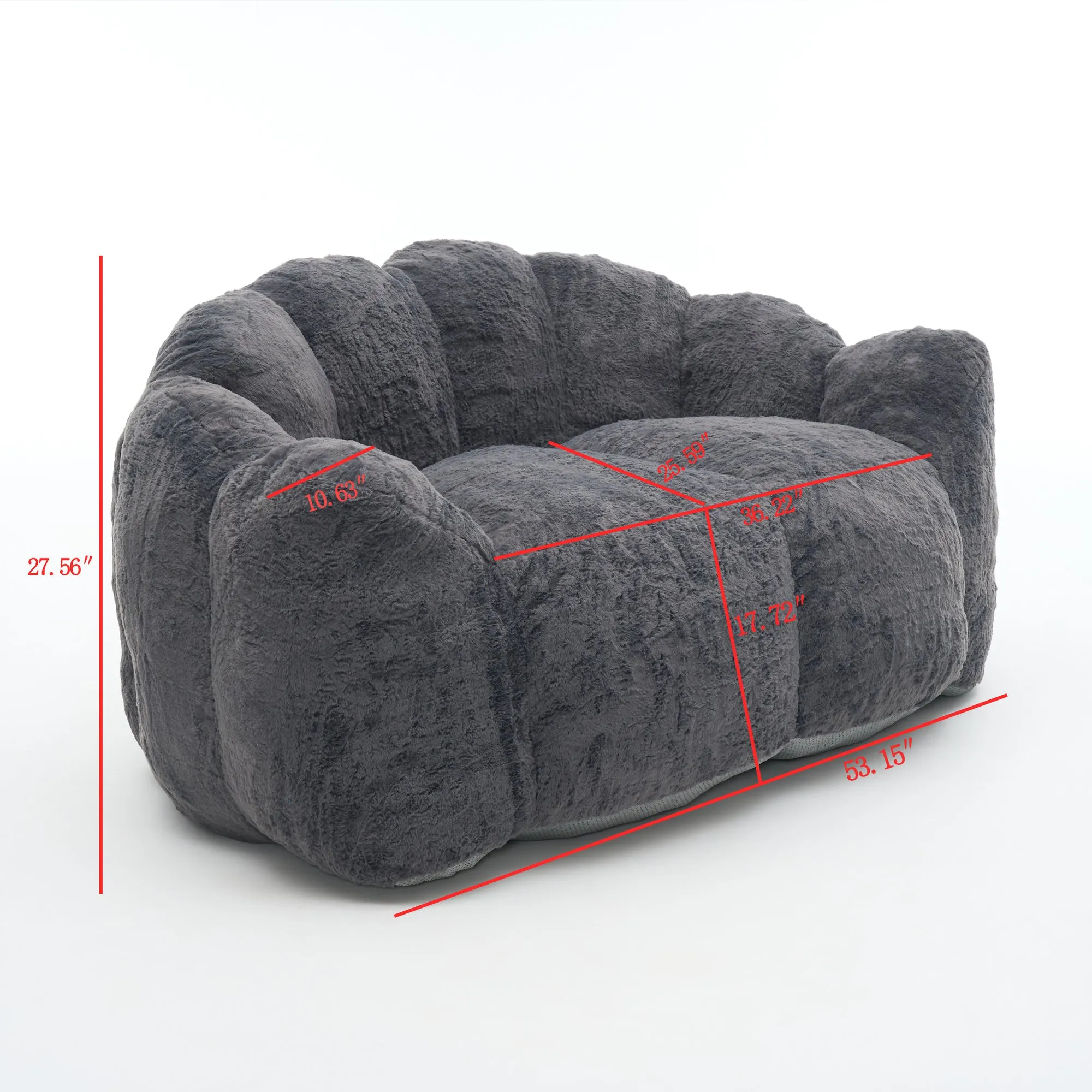 A more compact single-seater foam sofa, more suitable for home use.