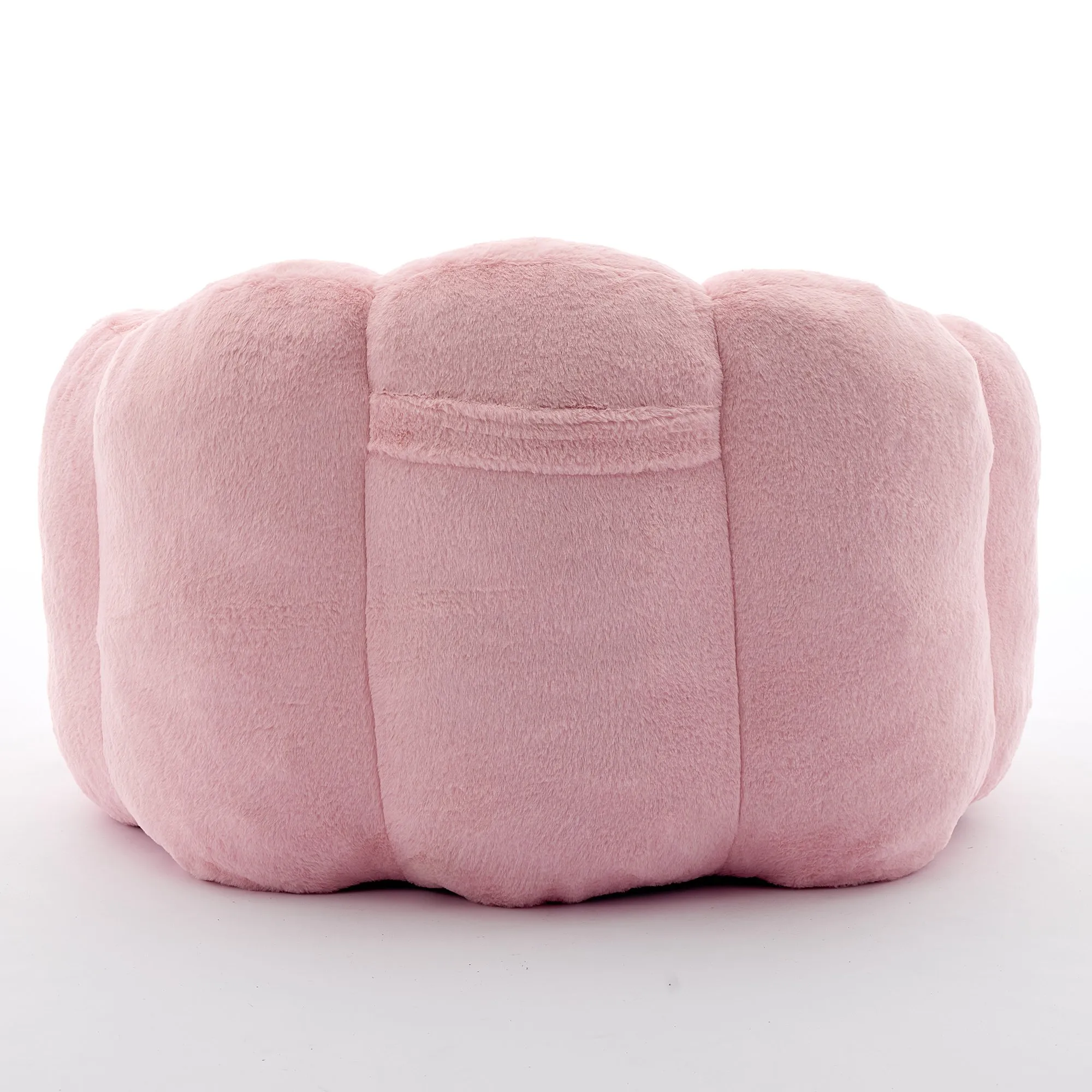 Lotus Faux Fur Bean Bag Sofa with Pull Ring, Adult Compression