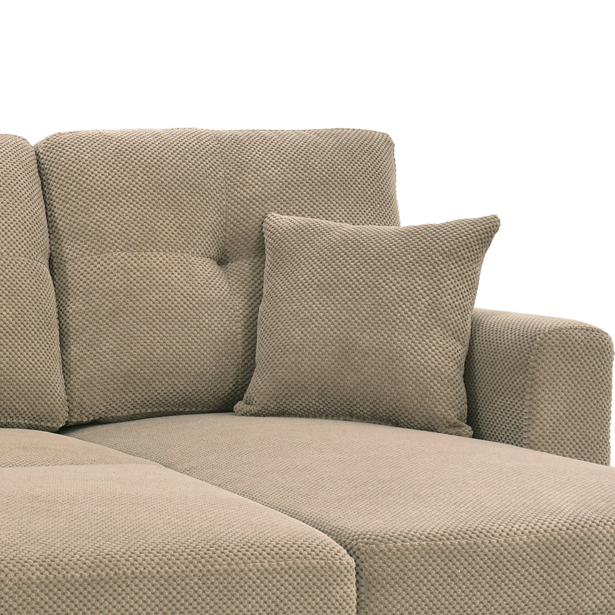Sleeper Sectional Sofa with Pull-Out Bed and Reversible Chaise