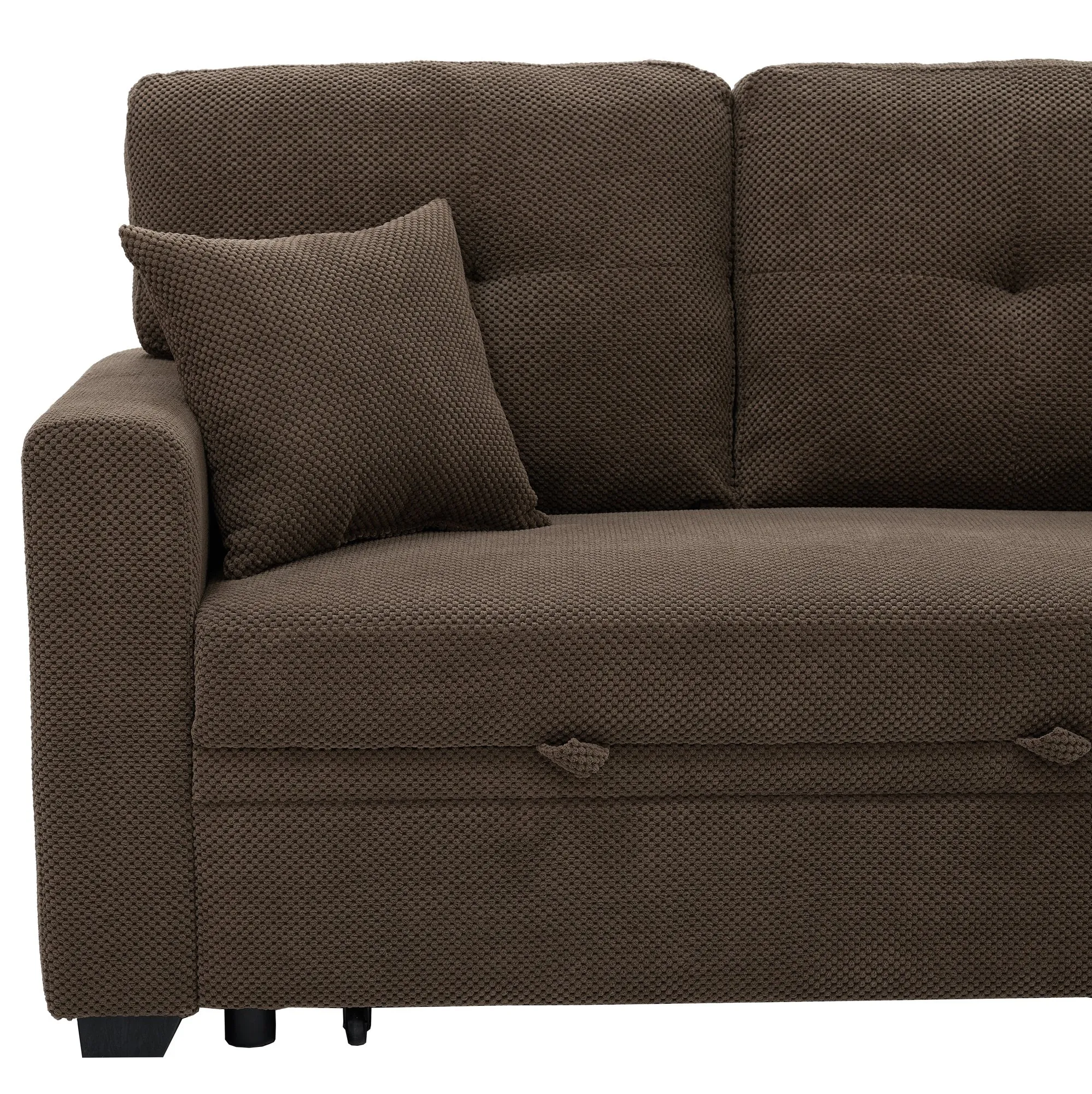 Sleeper Sectional Sofa with Pull-Out Bed and Reversible Chaise