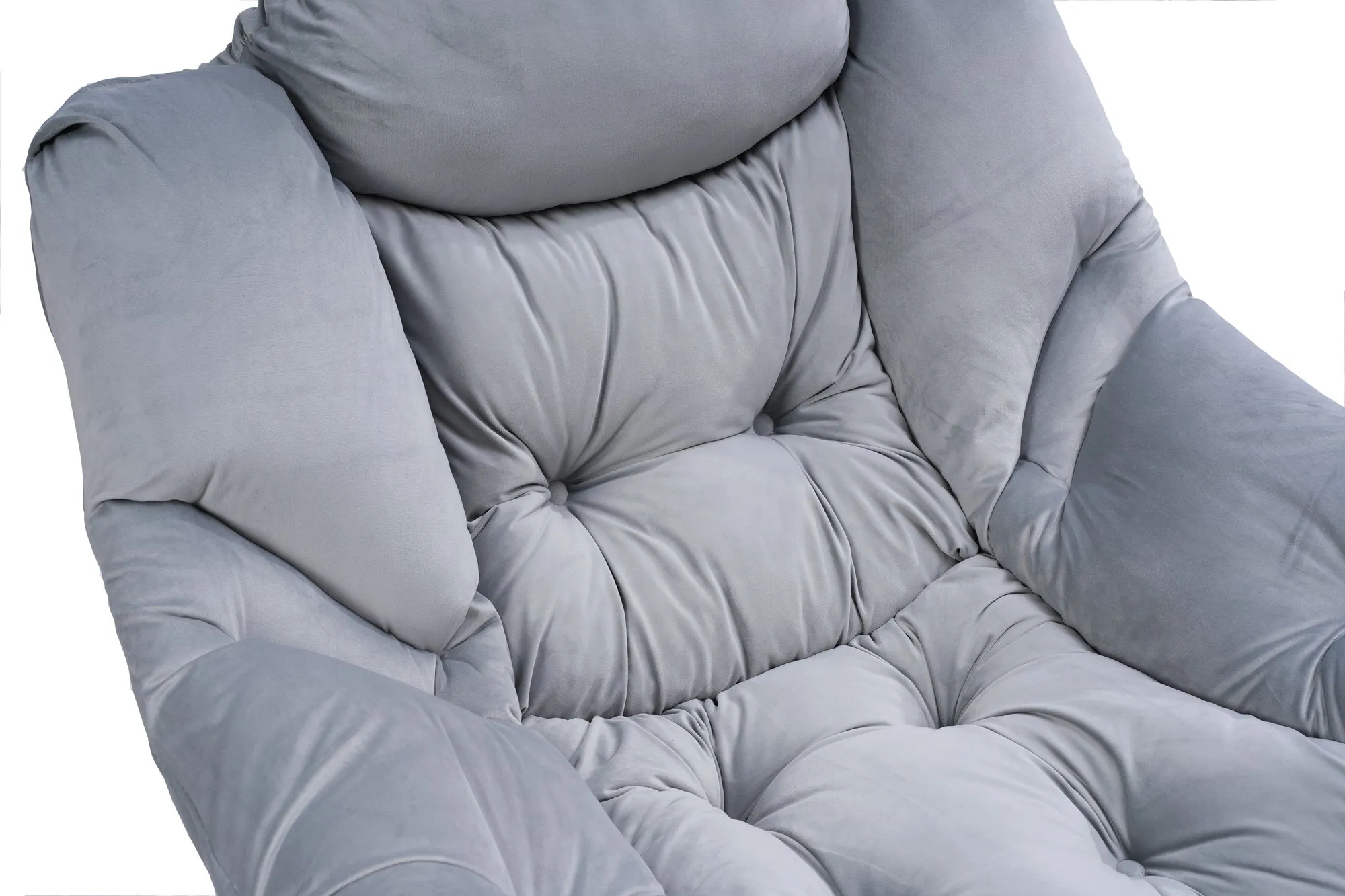 Modern Cotton Fabric Lazy Accent Chair for Living Room