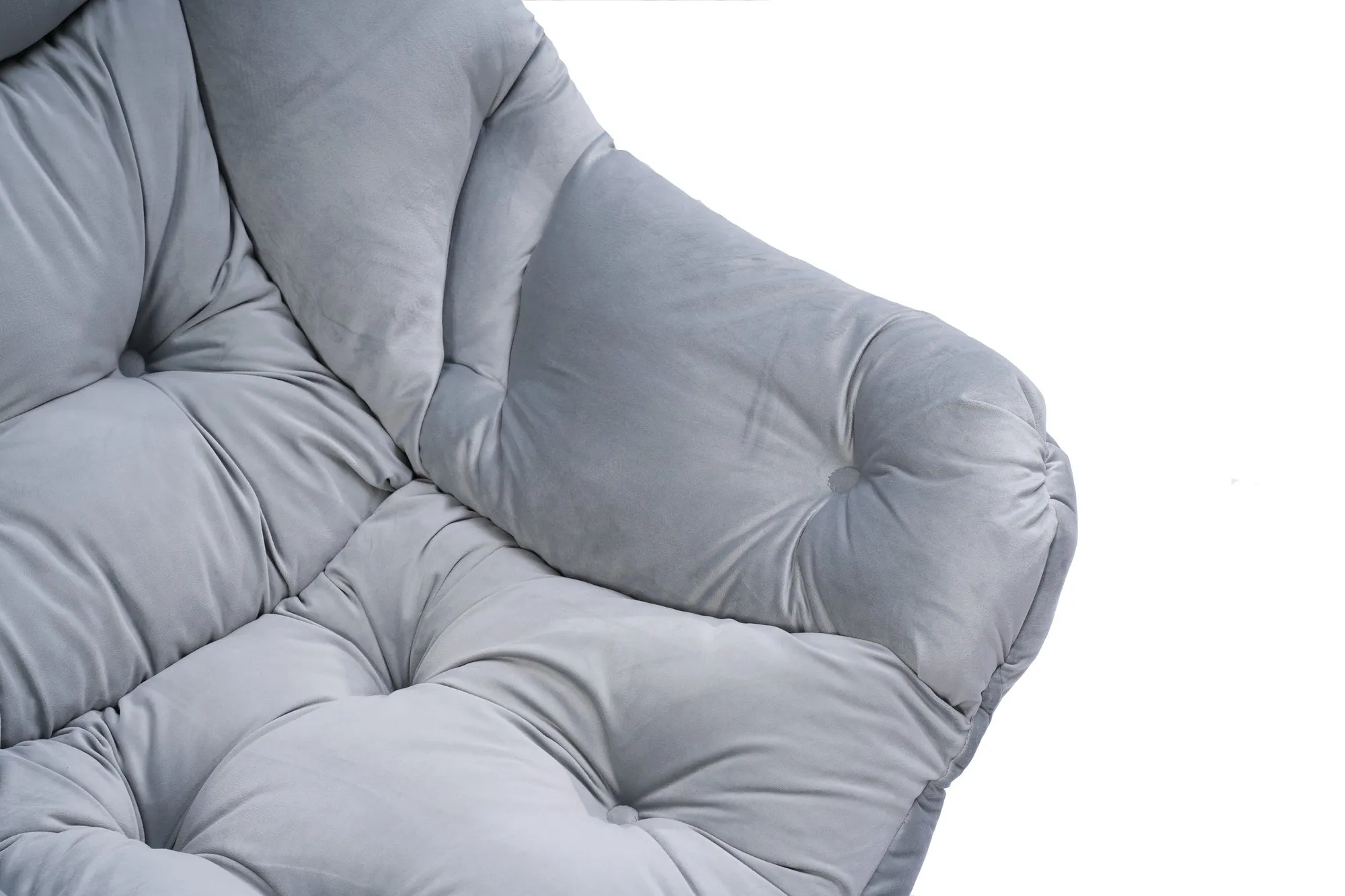 Modern Cotton Fabric Lazy Accent Chair for Living Room