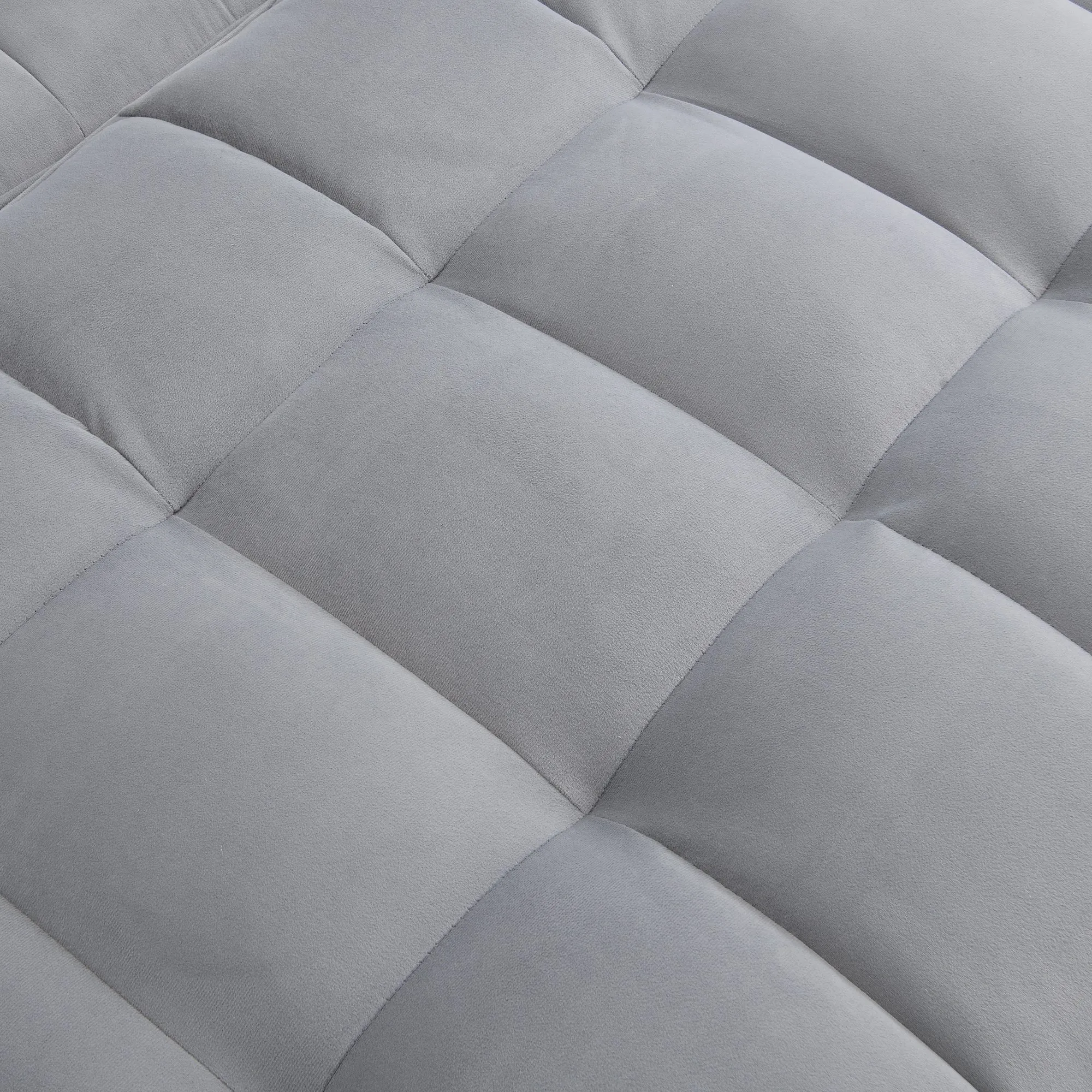 Modern Velvet Loveseat Futon with Pull-Out Bed, Small Couch