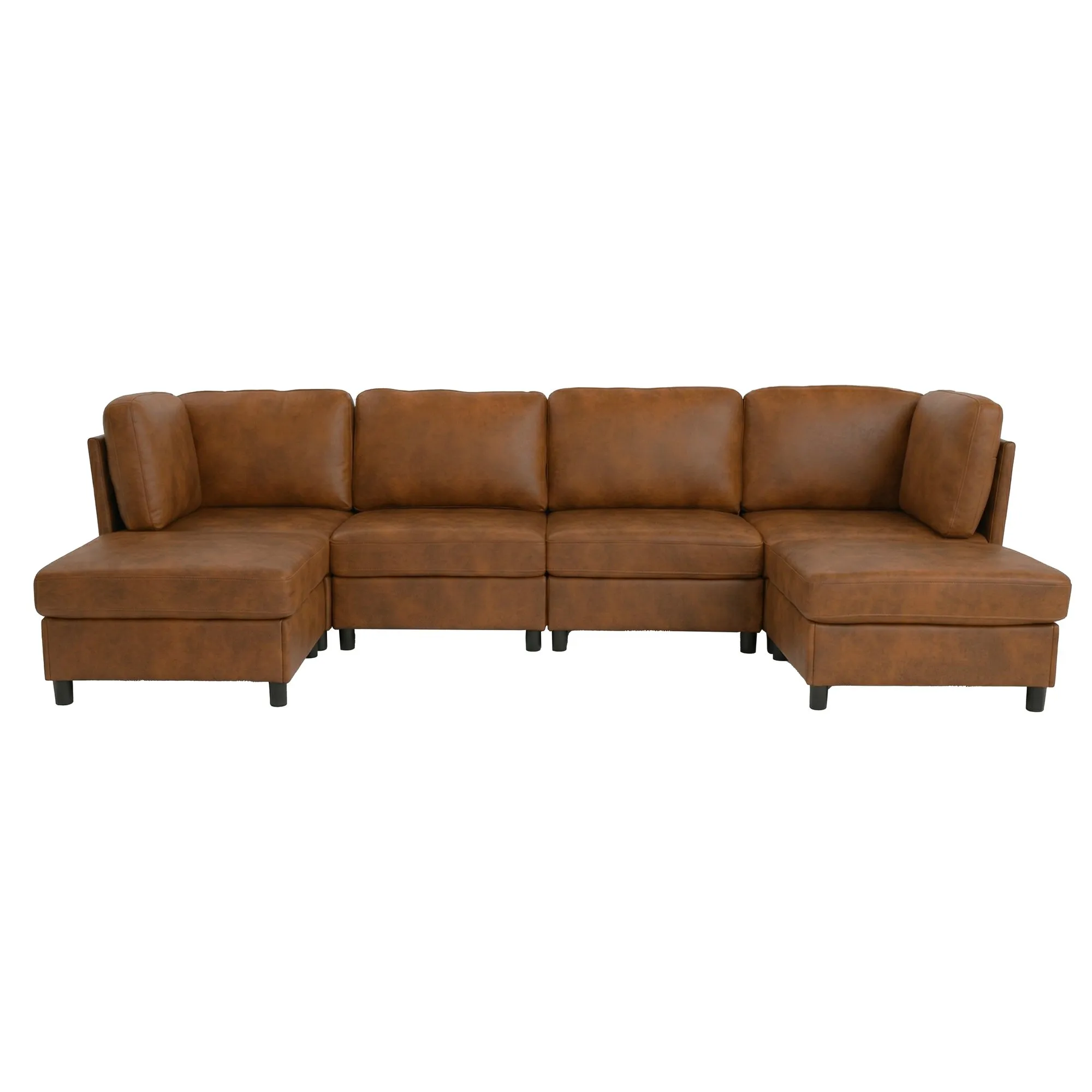 Modern Modular Corner Sofa  Foil fabric  Freely Configurable with