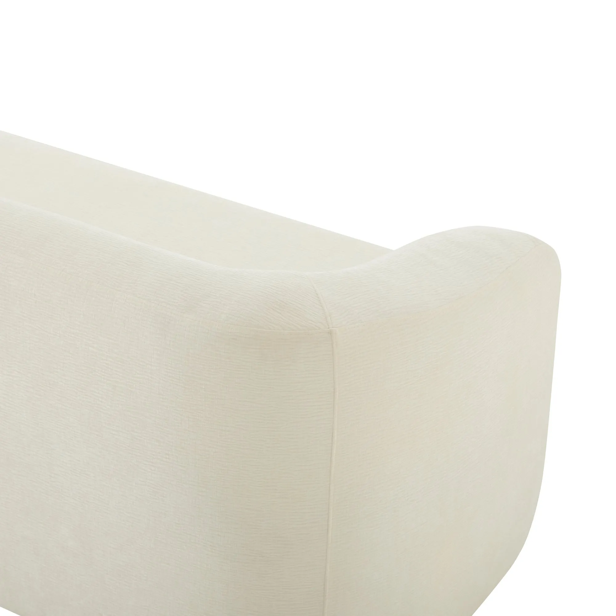 86-Inch Chenille Boneless Couch, Upholstered Sofa with Pillows
