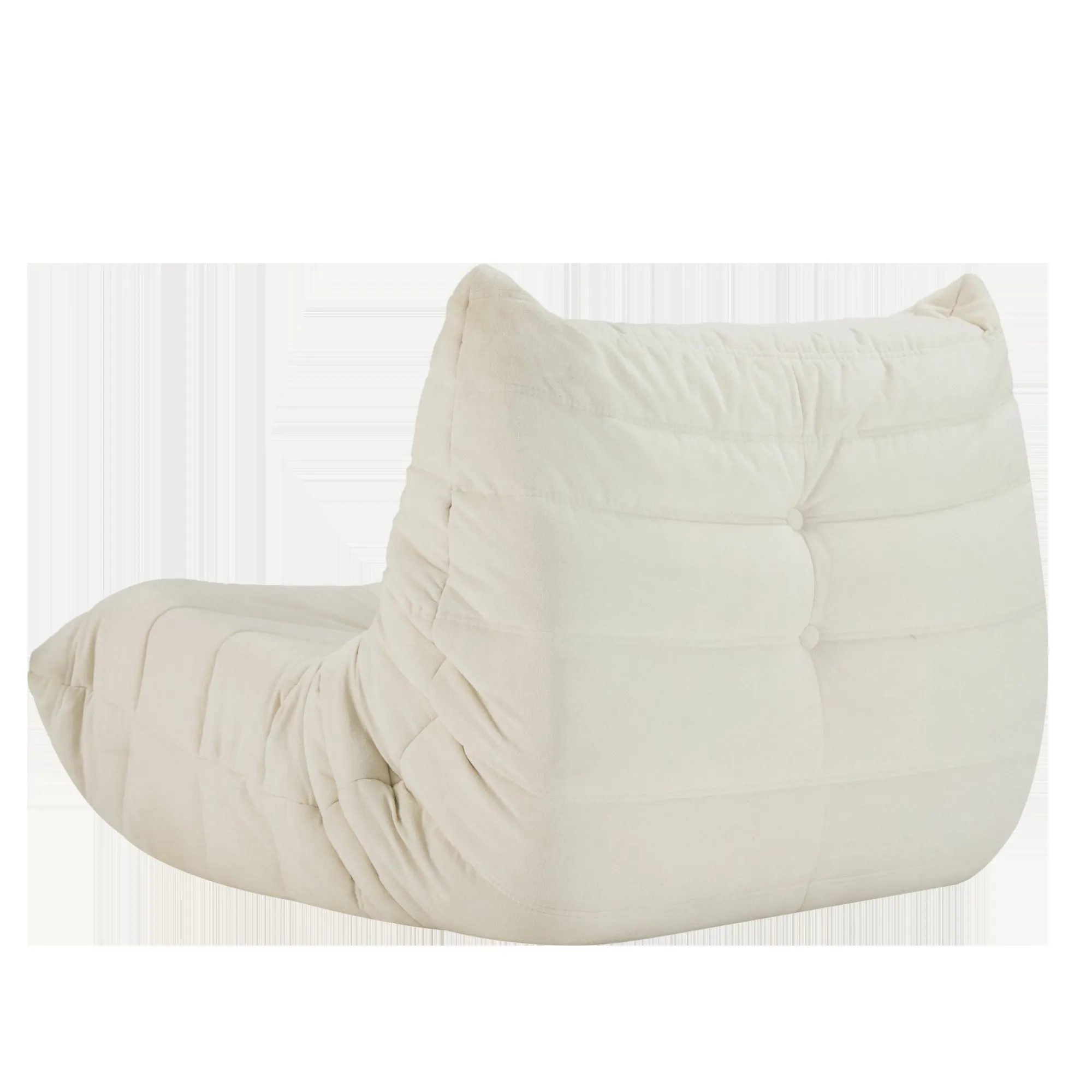 No-Assembly Bean Bag Chair for Adults, Big Polyester Blend