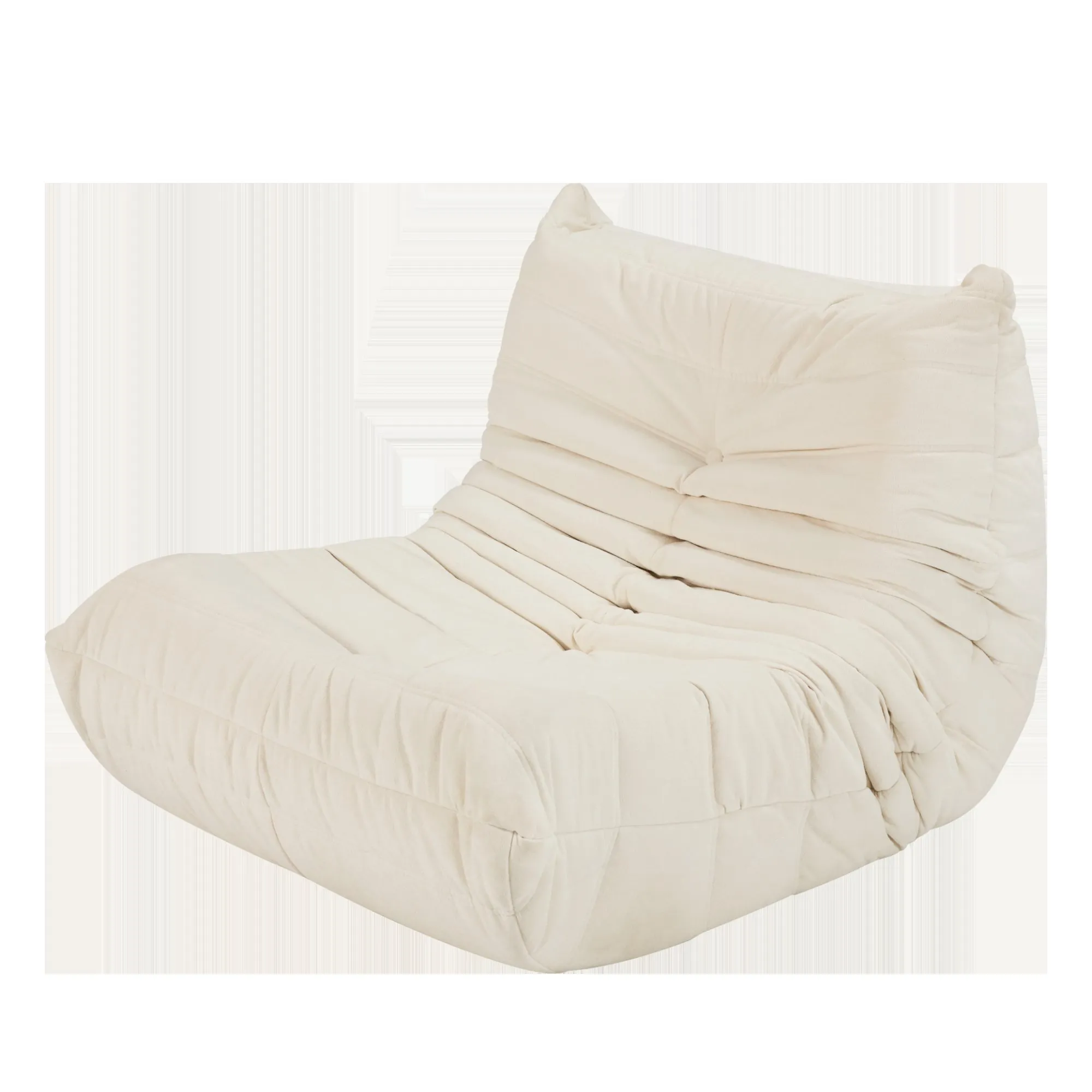 No-Assembly Bean Bag Chair for Adults, Big Polyester Blend