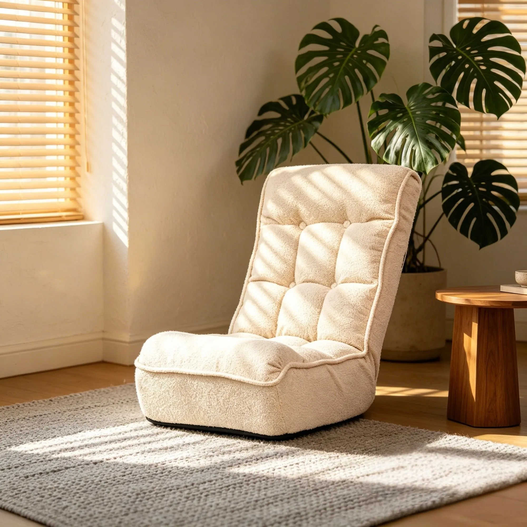 Single sofa reclining chair Japanese chair lazy sofa tatami balcony reclining chair leisure sofa adjustable chair