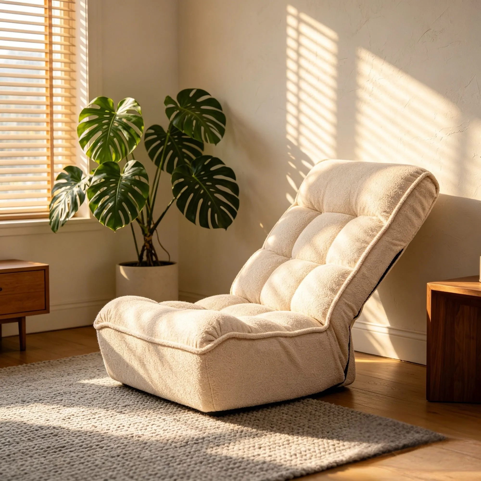 Single sofa reclining chair Japanese chair lazy sofa tatami balcony reclining chair leisure sofa adjustable chair