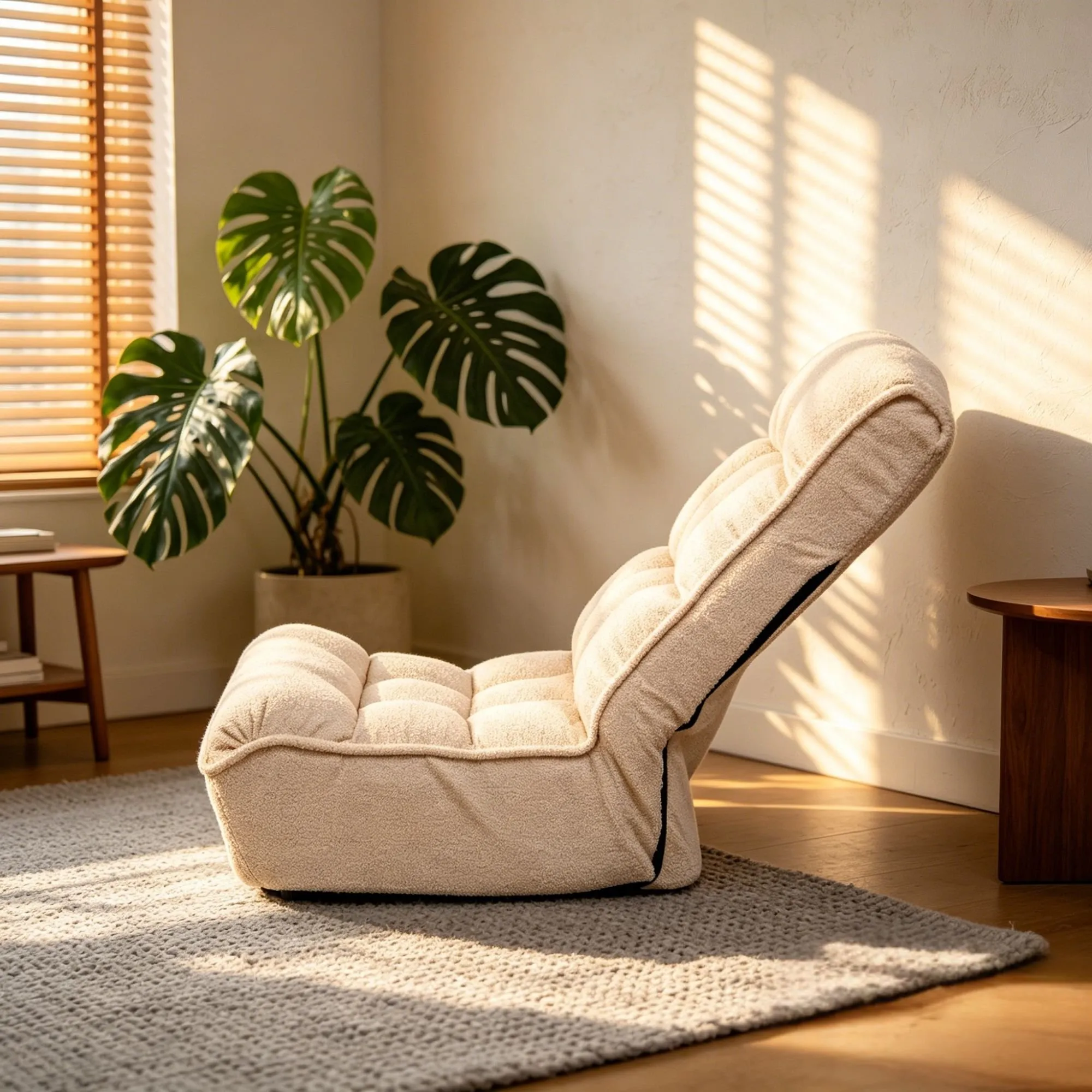 Single sofa reclining chair Japanese chair lazy sofa tatami balcony reclining chair leisure sofa adjustable chair