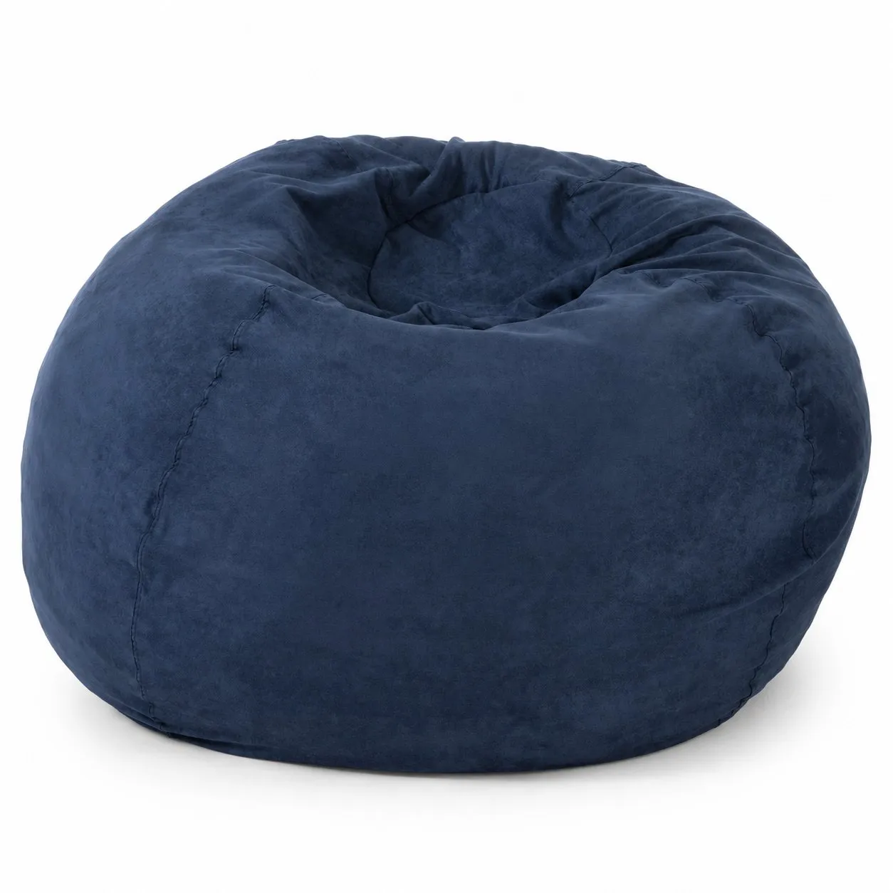 5-Foot Shredded Foam Bean Bag Chair, High-Density Microfiber