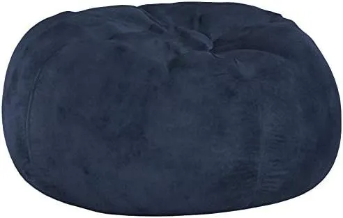 5-Foot Shredded Foam Bean Bag Chair, High-Density Microfiber